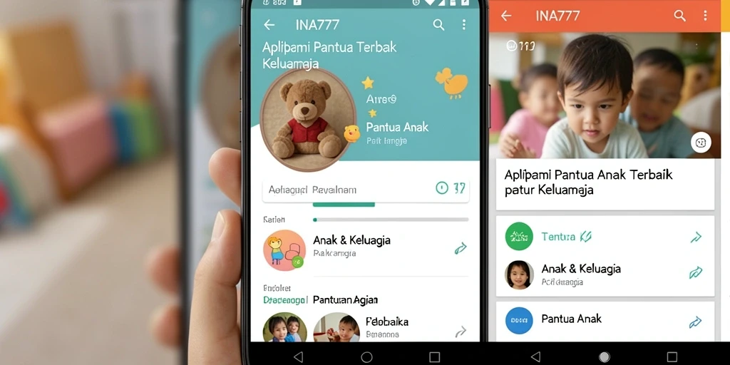 Antarmuka aplikasi INA777 yang memudahkan orang tua memantau anak.